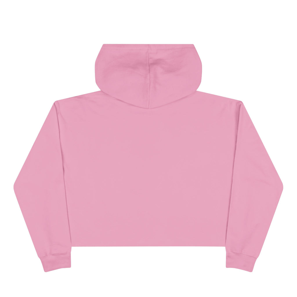 Crop Hoodie — 'Not Him Not Her Just Me' Minimalist Feminist Cropped Hoodie