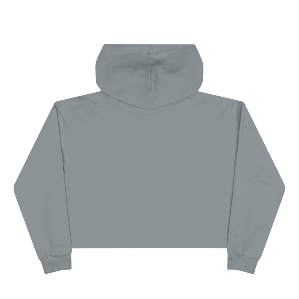 Crop Hoodie — 'Not Him Not Her Just Me' Minimalist Feminist Cropped Hoodie