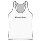 Different, Not Broken Women’s Racerback Tank — Empowerment Casual Tank Top