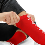 DNH l Red Crew Socks