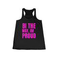 Proud Bi Tank Top — "Bi the Way, I'm Proud" Women's Racerback Tank