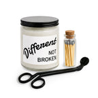 Different Not Broken Scented Candle Set with Matches & Wick Trimmer