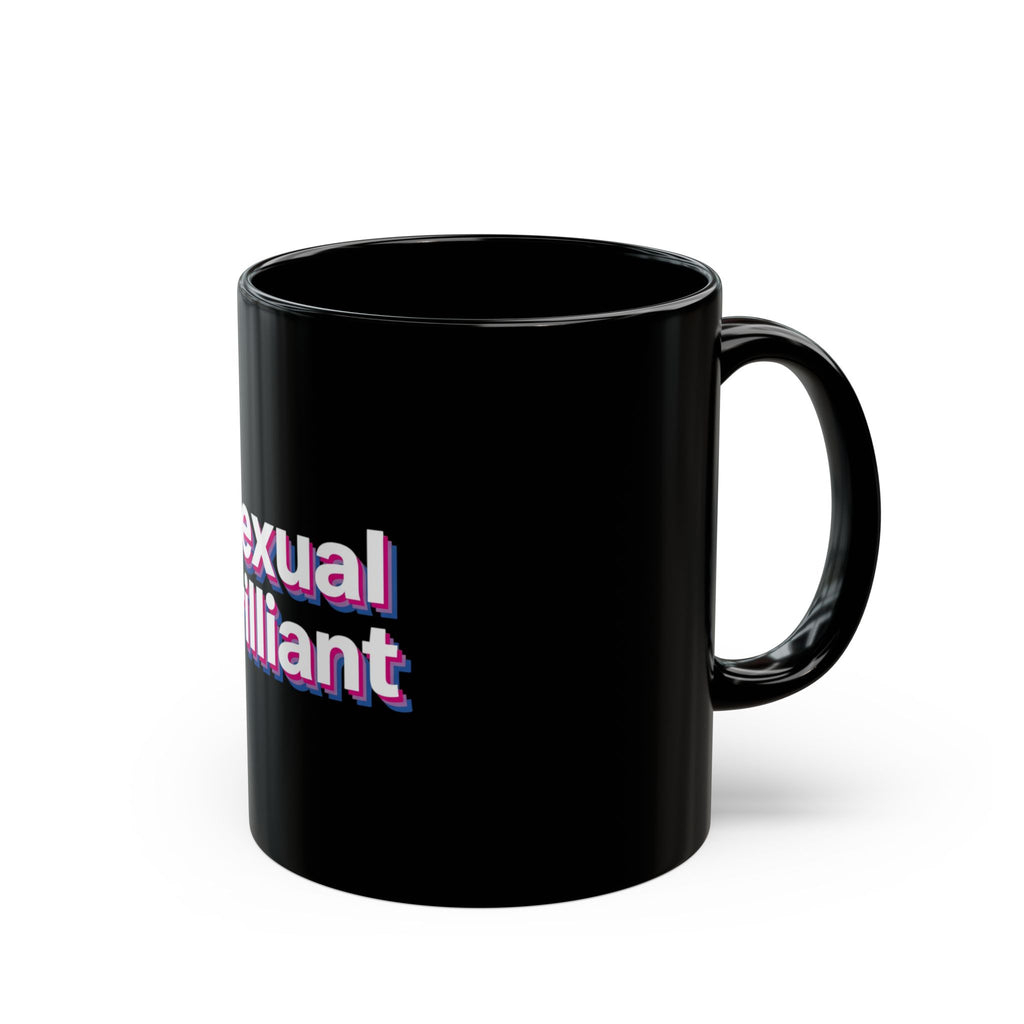 Bisexual & Brilliant Black Mug — Pride Coffee Cup (11oz, 15oz)