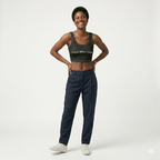I Love Who I Love Sports Bra — Black Affirmation Activewear for Pride & Everyday Comfort