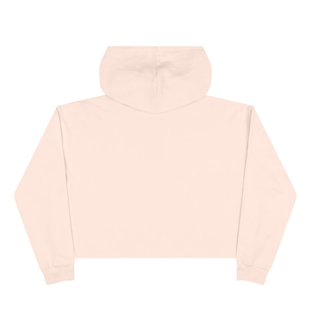 Crop Hoodie — 'Not Him Not Her Just Me' Minimalist Feminist Cropped Hoodie