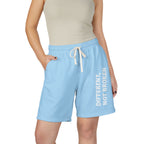 Fleece Sweat Shorts — Lightweight Garment-Dyed Lounge Shorts with 'Different Not Broken' Side Print