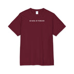 Core Cotton Tee — "Bi Now, Bi Forever" Minimalist Pride T-Shirt