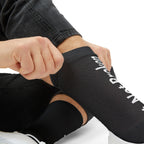 "Different, Not Broken" Sublimation Socks - Black Inspirational Crew Socks