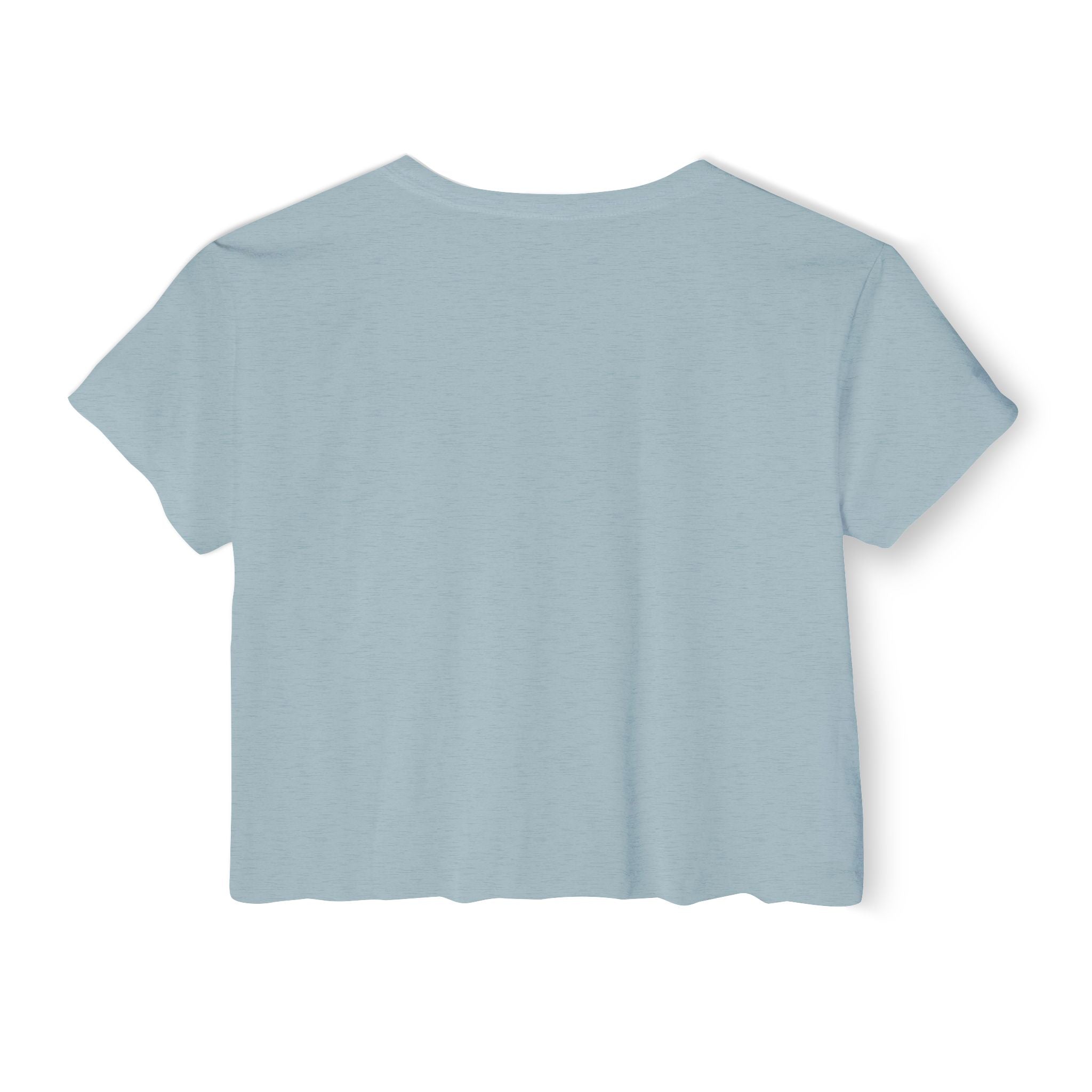 Bi The Way, I'm Proud l Stonewash Denim Crop Top