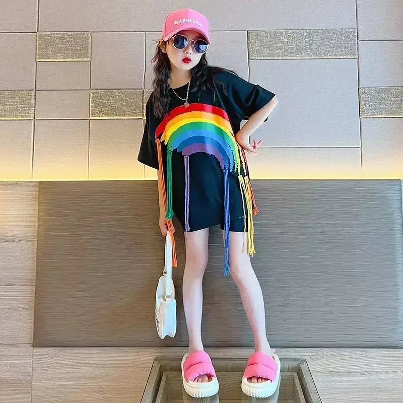 Rainbow Braid Hip-Hop Tee (Kids)