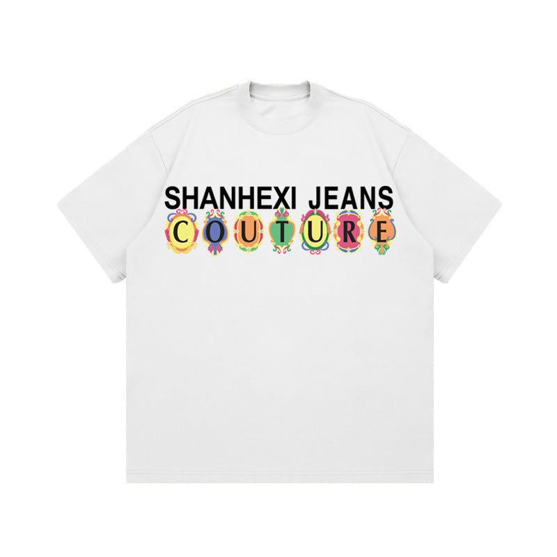 Rainbow Letter Print Tee