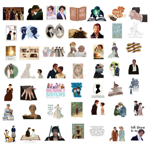 Pride & Prejudice Sticker Pack (50 Sheets)