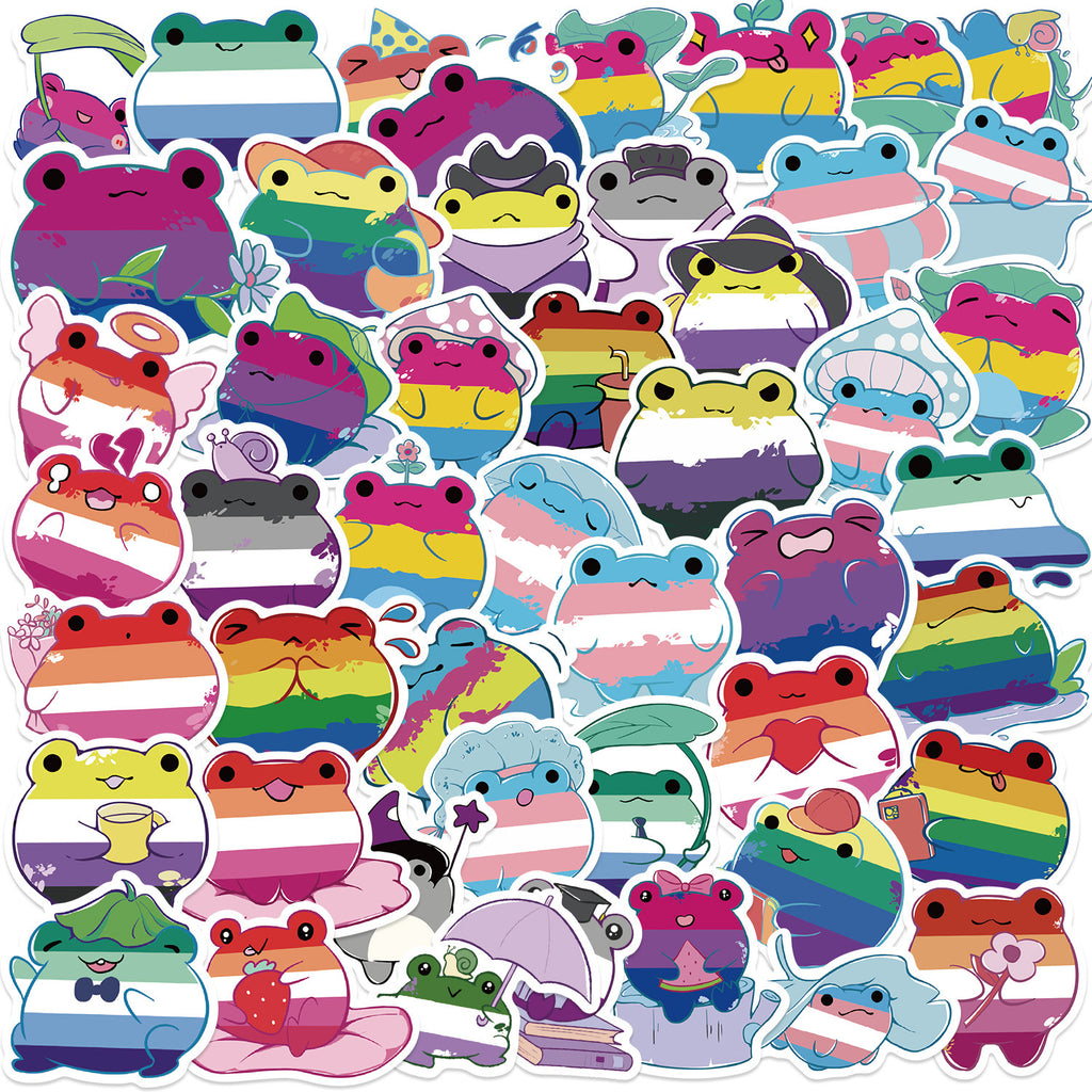 Pride Frog Sticker Pack (50 Sheets)