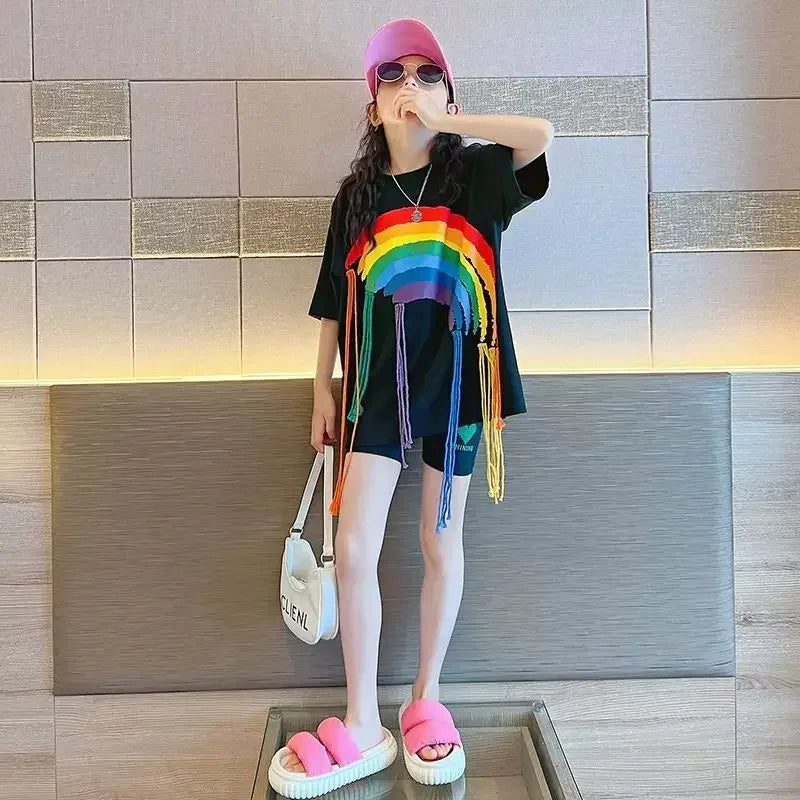 Rainbow Braid Hip-Hop Tee (Kids)