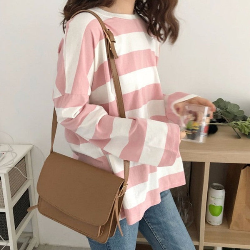 Rainbow Stripe Long Sleeve Tee