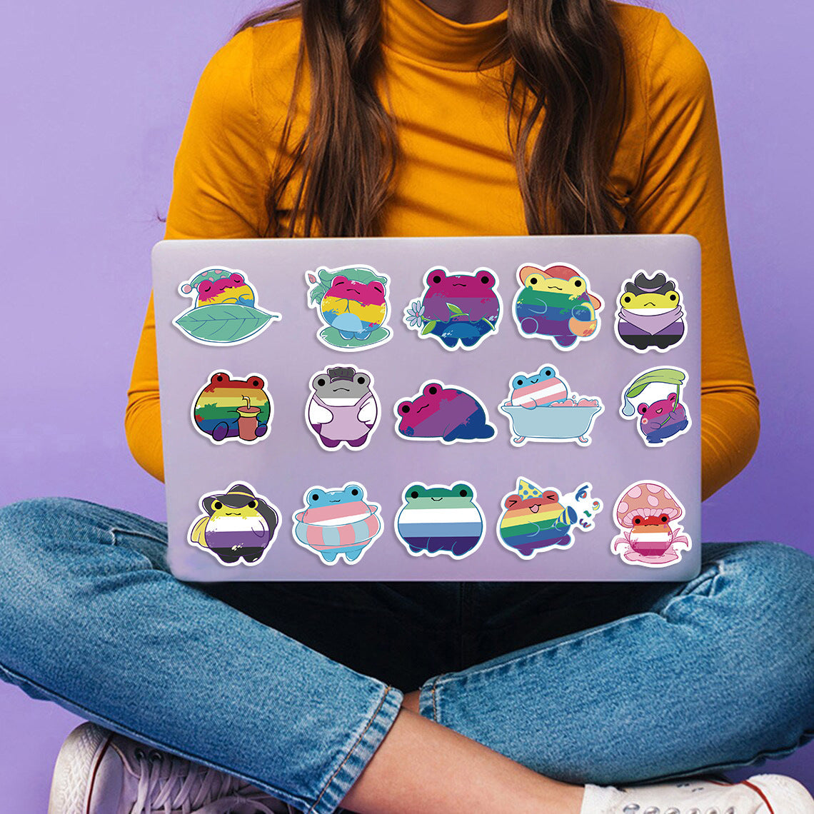 Pride Frog Sticker Pack (50 Sheets)