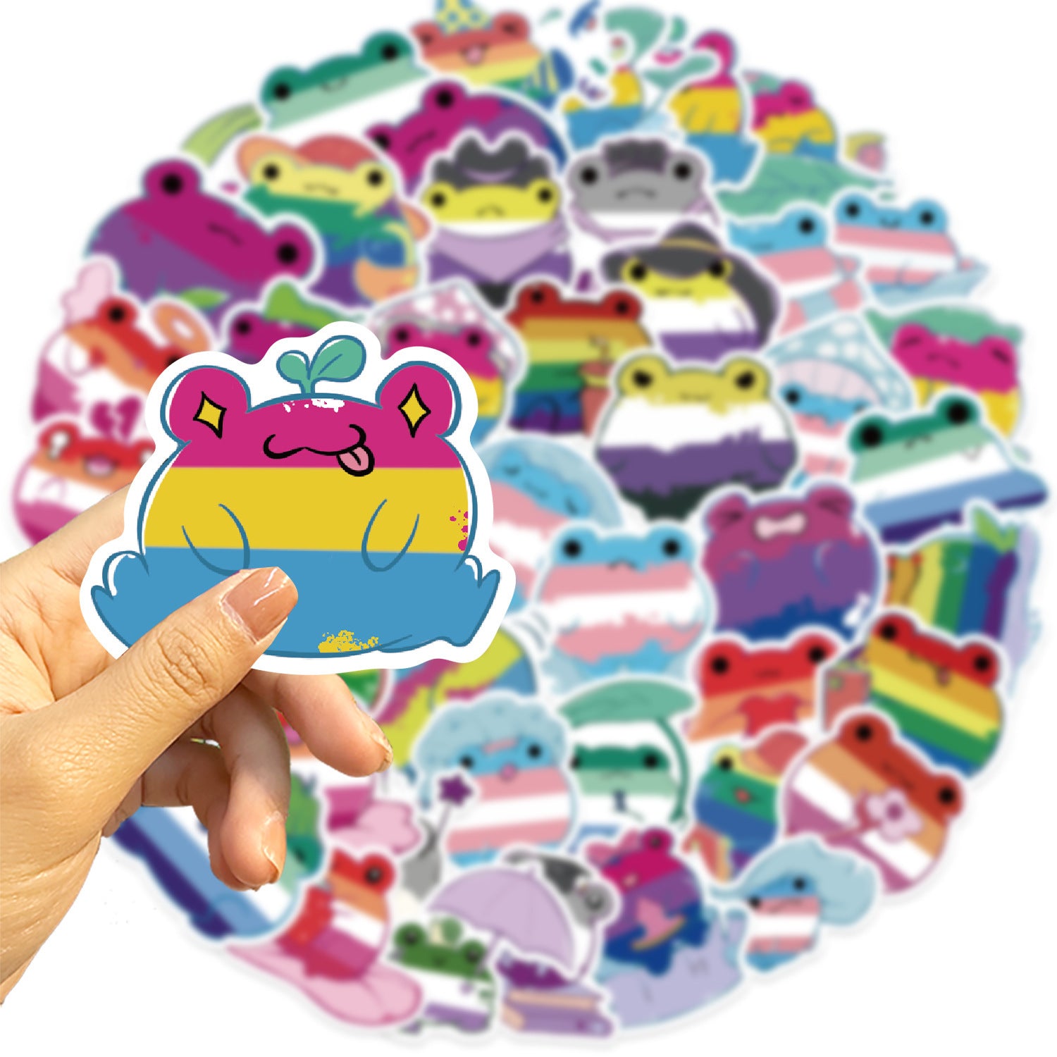 Pride Frog Sticker Pack (50 Sheets)