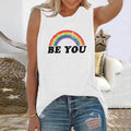 Be You Rainbow Print Tank Top