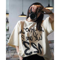 Rainbow Snake Print Drop-Shoulder Tee