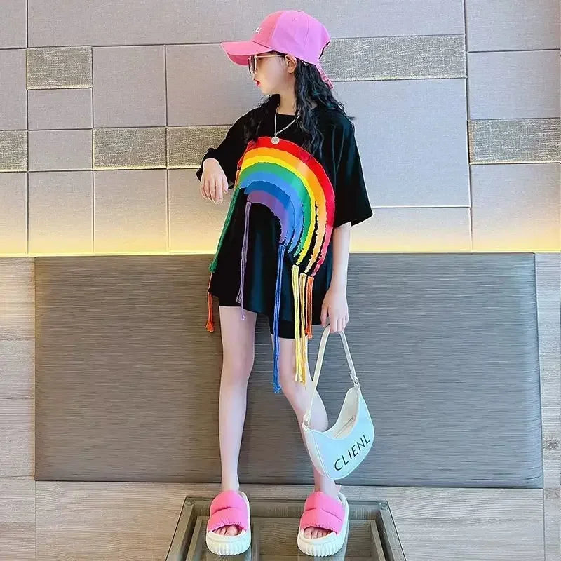Rainbow Braid Hip-Hop Tee (Kids)